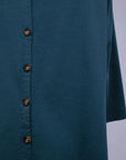 Button Back Top in Teal_Button Detail