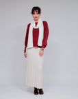 Dolman Sleeve Sweater in Wine_Front