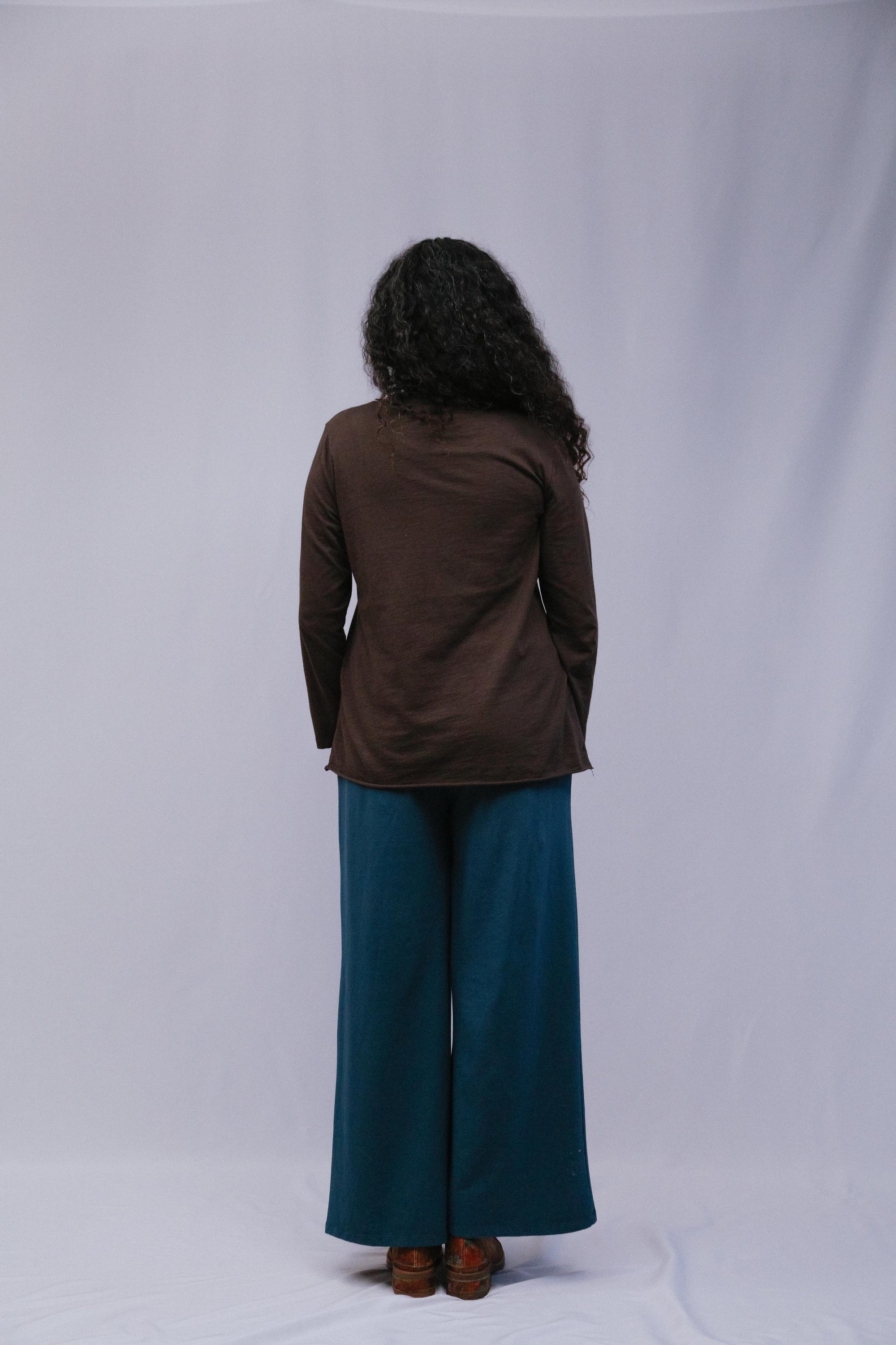 Monday Long Sleeve Tee in coco_Back