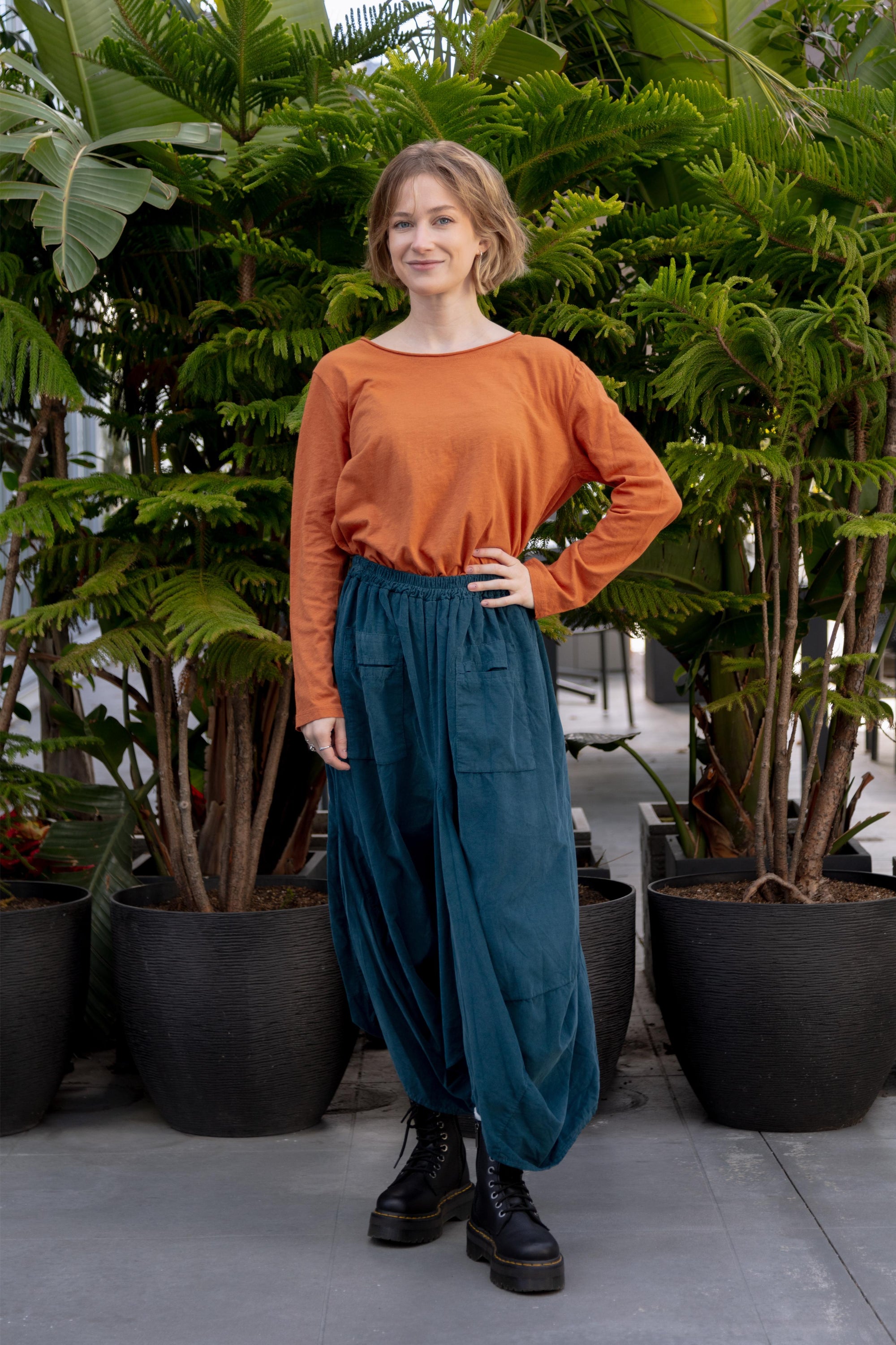 Monday Long Sleeve Tee in Terra_Front