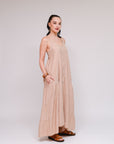 Thin Strap Button Sundress